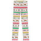 Girls Multi-Coloured Striped Leggings, 1, hi-res